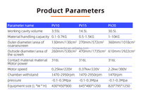 Tamis vibrant rotatif aseptique à microsphères pour les industries pharmaceutiques, médicales et cosmétiques