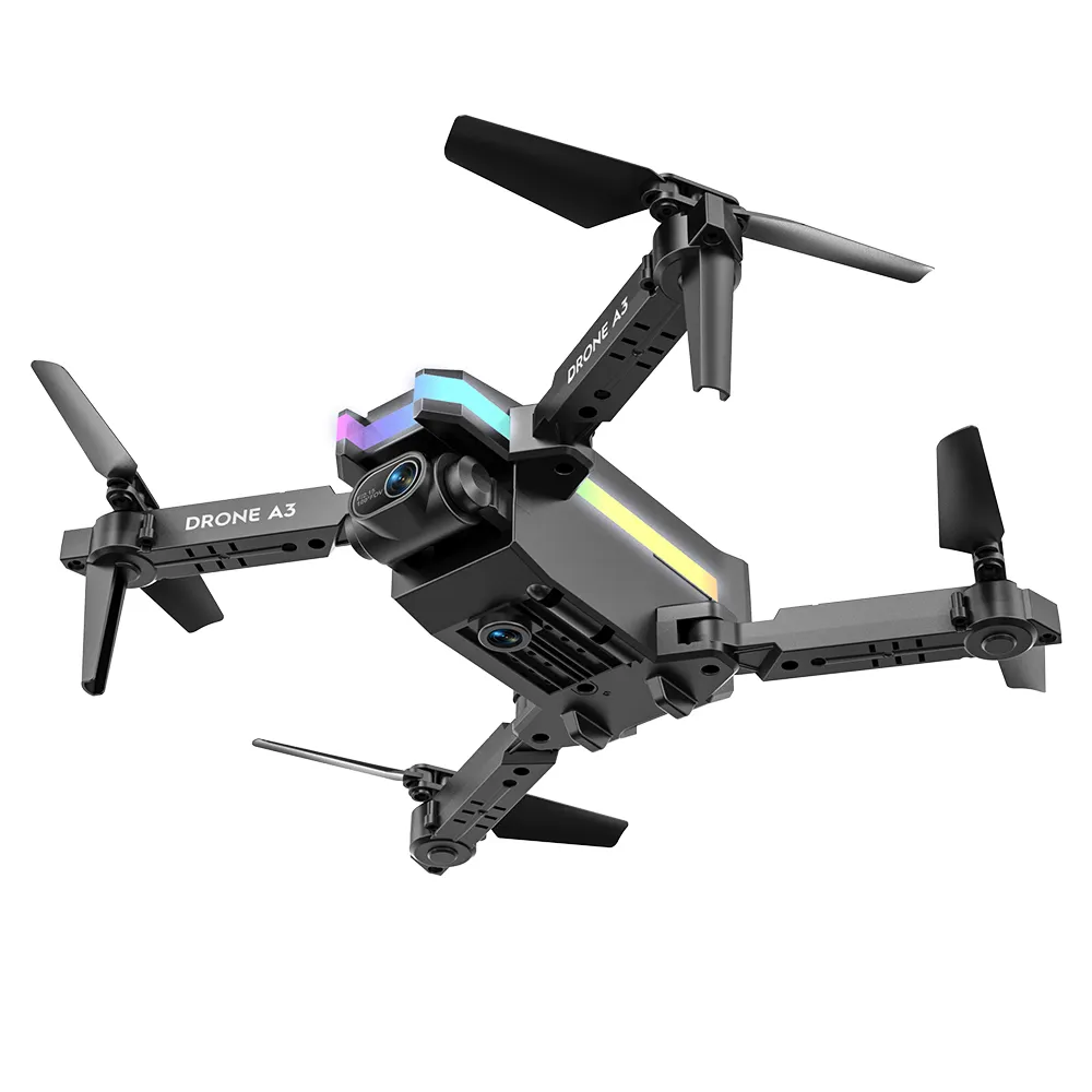 Big discount Folding UVA Drone A3 HD Dual camera 1080p wide angle Quadcopter Headless Mode one key take-off drones