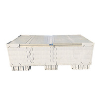 Entreposage logistique modulaire à taille personnalisable fabricant de caisses palettes en plastique conteneur logistique pliable et empilable