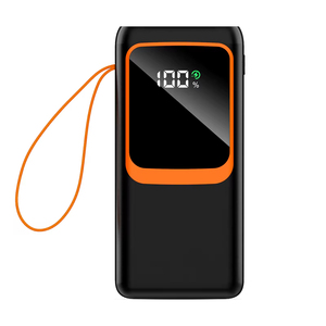 Tren terbaru 50000mAh layar LED besar Power Bank 2-in-1 kabel Data PD22.5W pengisian cepat Dual USB PVC darurat Mobile - Product Image 6