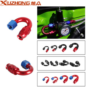 Xuzhong <b>PTFE</b> Hose Fittings AN4 AN6 AN8 AN10 AN12 90 Degree 180 Degree For Automotive Modification - Product Image 2