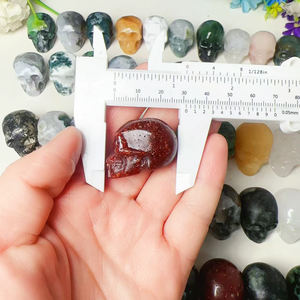 <span class=keywords><strong>Prix</strong></span> de gros – Crânes sculptés en cristal de quartz naturel mélangé de 30 mm pour la <span class=keywords><strong>d</strong></span>écoration et la lithothérapie - Product Image 4