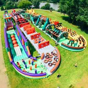 Giant <strong>Obstacle</strong> <strong>Course</strong> <strong>Inflatable</strong> Maze World Biggest <strong>Inflatable</strong> Structures Jumping <strong>Obstacle</strong> <strong>Course</strong> Bouncy House for Adults - Product Image 2