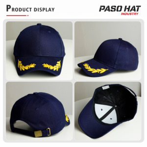 <span class=keywords><strong>Cappello</strong></span> da Baseball da Uomo 2026 Personalizzato, Comodo e Regolabile, per Sport e Attività all'Aperto, <span class=keywords><strong>Rosso</strong></span> Nero Blu Navy, con Ricamo Foglie di Quercia, Stile Capitano - Product Image 2