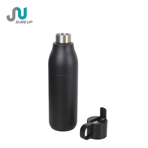 Bouteille isotherme à bouton-poussoir avec poignée <span class=keywords><strong>de</strong></span> transport, 500-740 ml, étanche, anti-poussière, en acier inoxydable, pour activités <span class=keywords><strong>de</strong></span> plein air, trajets quotidiens et équipement <span class=keywords><strong>de</strong></span> voyage - Product Image 3