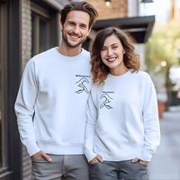Sudadera con capucha bordada personalizada "But I Love You" Perfect His Hers Valentines Gifts tejida para Otoño Invierno