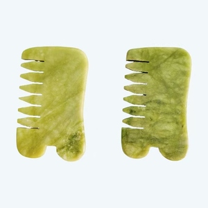 rectangular shaped xiu yan jade spa scalp hair <b>massager</b> - Product Image 4