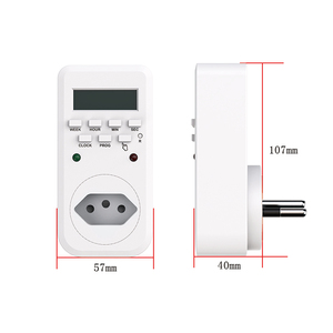 Minuteur numérique portable du <span class=keywords><strong>Brésil</strong></span> avec batterie rechargeable intégrée, synchronisation précise à 1 seconde, prise de synchronisation 10A pour ventilateur de refroidissement - Product Image 5