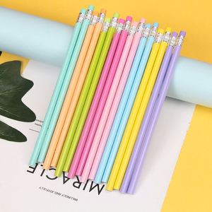 Crayon en bois personnalisable avec logo, 7 pouces, mine HB 2B 2H, cadeau promotionnel pour la rentrée scolaire, crayon en bois personnalisé avec gomme - Product Image 5