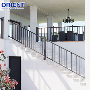 Nouveau style de balustrades en aluminium à installer soi-même, piquets de terrasse, garde-corps et clôture pour balcon, garde-corps extérieur en fil métallique, main courante de villa - Product Image 3