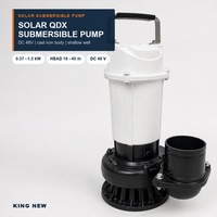 Pompe solaire submersible KING NEW série QDX, DC 48V 1500W, hauteur de refoulement max. 40m, pour l'approvisionnement en eau des jardins domestiques et des petites exploitations agricoles