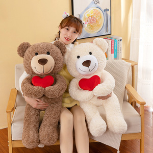 Oso de Peluche, Muñeco de Peluche Suave y Adorable, Regalo para el Día de San Valentín, Muñecos de Peluche Unisex, Juguete Antiestrés - Product Image 1