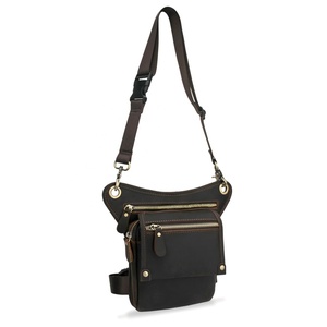 Riñonera de cuero genuino para cadera, riñonera deportiva para senderismo, bolsa de pierna, riñonera vintage con estampado personalizado - Product Image 5