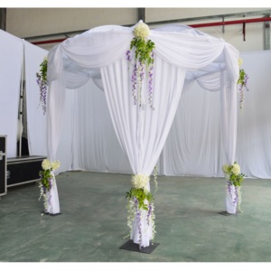 ระบบขาตั้งฉากหลังบูธแบบพกพา ปรับได้ พร้อมท่อและผ้าม่าน - Product Image 5