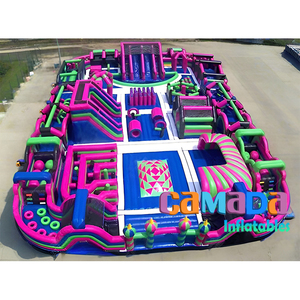 Centro de Entretenimiento Familiar, Gran Parque de Juegos Inflable con Tobogán, Castillo y Piscina de Pelotas, Parque Conceptual Inflable para Niños Pequeños - Product Image 4