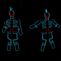 Costumes EL, nouvelle mode, vêtements LED/EL, costumes lumineux, fournitures de danse lumineuses, vêtements lumineux pour hommes, pour les fêtes, décoration DIY, vente chaude
