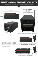 PO-TRY Printer DTF Roll-to-Roll Otomatis Penuh 600mm Tinta Pigment 4/5 Printhead Epson Baja Tahan Karat Terintegrasi Touch