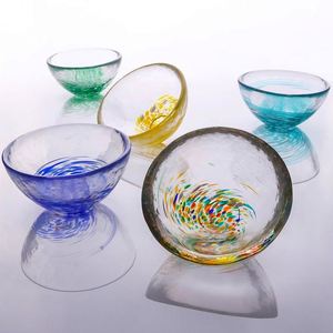 Vaso de Chupito de Vidrio Transparente de Diseño Japonés Moderno, Taza Pequeña para Sake, Shochu, Vino o Fruta - Product Image 2