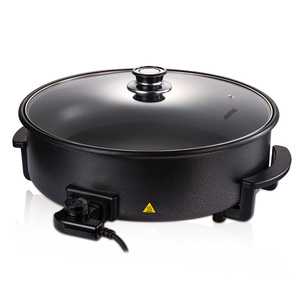 AKANE 1500W Sartén eléctrica para pizza con revestimiento antiadherente y gran capacidad para comidas familiares rápidas - Product Image 4