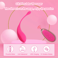 Œuf Vibrant en Silicone, Jouet Sexuel pour Adultes avec Télécommande, Masseur de Point G et Clitoris, Œuf d'Amour pour Femmes, Vibrateur Œuf de Masturbation