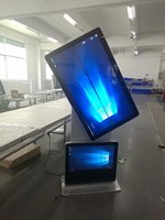 Écran tactile LCD rotatif sur pied, 12 pouces, pour publicité, lecteur vidéo