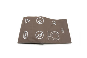 Manguito NIBP reutilizable para adultos de 27-35cm, manguera única, Material de PU suave, Color marrón, <span class=keywords><strong>BP</strong></span> manguito, suministro de fábrica - Product Image 4