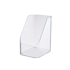 <b>Makeup</b> Organizer Storage Box Transparent Plastic Desktop Cosmetic Rack For Bathroom <b>Vanity</b> Skin Care Products 2 Compartments - Product Image 5