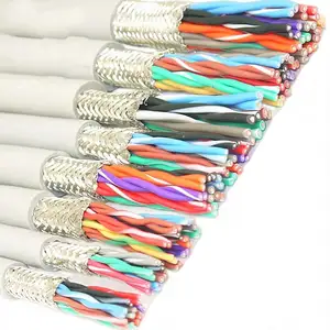 2c 3c 4c 5c 6c Conductor 16 18 20 22 24 26 28 awg Copper wire braided shielded Signal Control Cable
