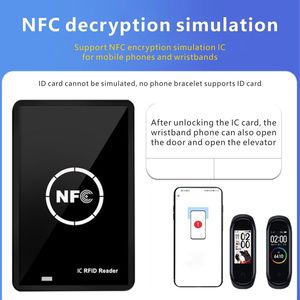 RFID fotokopi 125KHz 13.56MHz programcı anahtar Fobs kart kimlik IC kart fotokopi IC EM UID EM4305 Tag etiketi NFC akıllı kart okuyucu yazar - Product Image 6