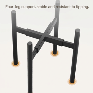 Soporte Retráctil para Plantas de Hierro Forjado, Soporte Desmontable para Macetas de Piso para Sala de Estar, Balcón, Interior - Product Image 3