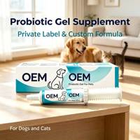 Complément alimentaire en gel probiotique pour chiens et chats, santé digestive des animaux de compagnie, nutrition intestinale, probiotiques, produit OEM ODM, fournisseur en gros