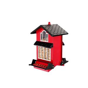 Nouveau produit transfrontalier : mangeoire à oiseaux anti-écureuil en métal et plastique, à suspendre, pour jardin et extérieur, avec éclairage solaire - Product Image 5