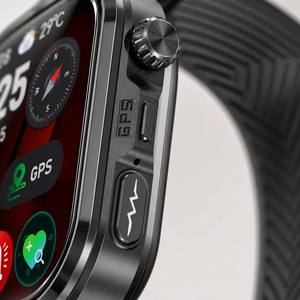 Smartwatch <span class=keywords><strong>GPS</strong></span> con Schermo AMOLED da 1,95 Pollici, Tracker Fitness ECG, Chiamate BT, Impermeabile IP68, Lega di Zinco, 188 Modalità Sportive, SOS, Bussola, Frequenza Cardiaca - Product Image 2