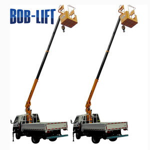 Camión de trabajo aéreo Góndola tripulada Personas en la cesta Micro Boom Crane Mini Grúa montada en camión de vehículo de 3 toneladas a los mejores precios - Product Image 3