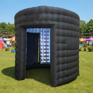 Tente <span class=keywords><strong>Photo</strong></span> Gonflable Portable LED pour Ballons, Toile de Fond 8,5*8ft, Enceinte Ronde 360° Étanche avec Souffleur - Product Image 1