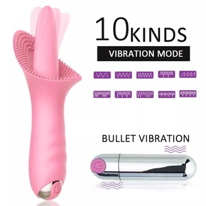 10 tần số Nữ quan hệ tình dục đồ chơi lưỡi <span class=keywords><strong>Vibrator</strong></span> bộ phận tư nhân liếm/mút âm vật kích thích Bullet âm đạo vibrators - Product Image 2