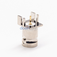 Conector BNC Hembra Recto de 50 Ohmios para Montaje en Panel PCB para Equipos de Prueba de Comunicación RF