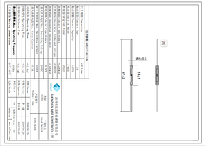 รีดสวิตช์ FRS-1447A ราคาประหยัด อายุการใช้งานยาวนาน ตอบสนองรวดเร็ว ขนาดกะทัดรัด ใช้พลังงานต่ำ แรงดันต่ำ กระแสต่ำ - Product Image 2