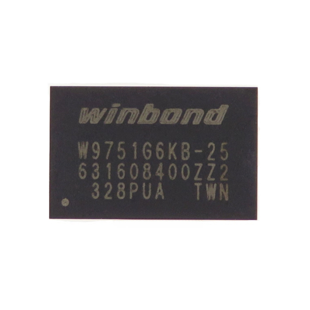 New and Original W9751G6KB-25 W9751G6KB SDRAM Memory IC 512Mb 32M X 16 57.5 Ns 84-TFBGA Integrated Circuit specialized Ics