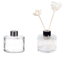Bouteille d'aromathérapie carrée en verre personnalisée de 1000 ml, diffuseur évaporatif de 50 ml pour voiture avec bâtonnets en rotin