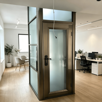 Ascenseur résidentiel silencieux et économe en énergie, capacité 400 kg, pour villa et appartement, usage intérieur privé