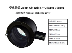 Çin 200-300mm Ayarlanabilir Mikroskop Objektif Lensi Cerrahi Mikroskop için - Product Image 6