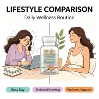 OEM Private Label Gélules Ménopause Femme Black Cohosh Ashwagandha Bouffées de Chaleur Équilibre Hormonal Naturel 60