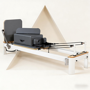 Meilleur prix, logo OEM, vente en gros, <span class=keywords><strong>lit</strong></span> de réforme Pilates en aluminium blanc de haute qualité, pour studio commercial/maison - Product Image 4