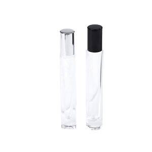 Botella de Perfume Transparente de Tubo Largo al por Mayor 2026, Botellas de Vidrio de Lujo de 10 ml con Rodillo de Acero - Product Image 5