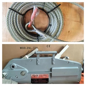 Cabrestante manual FRIMA de alta resistencia de 3,2 toneladas, <span class=keywords><strong>polipasto</strong></span> de tracción de <span class=keywords><strong>cable</strong></span> Manual con cuerda de alambre de 20m para elevación - Product Image 5