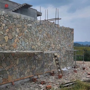 <strong>Brown</strong> and Grey Natural Stone Crazy Stone Tiles - Product Image 5