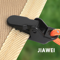 JIAWEI Clips de fixation pour tente d'extérieur quatre saisons, mini-pinces crocodiles à pression, antidérapants, crochets d'ancrage coupe-vent en PC