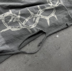 Camisetas Personalizadas para Hombre, Serigrafía, 100% Algodón, Dobladillo Vintage, Lavado Ácido, Camisetas con Estampado Gráfico, Camiseta de Manga Larga de Doble Capa - Product Image 2