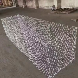 Gavión Hexagonal de 5x1x1, Jaula de Piedra para Muros de Contención, Canasta de Gavión Galvanizado - Product Image 1